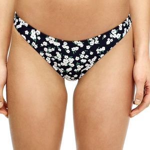 J.Crew plus floral high cut bikini bottoms, 2XL, blue